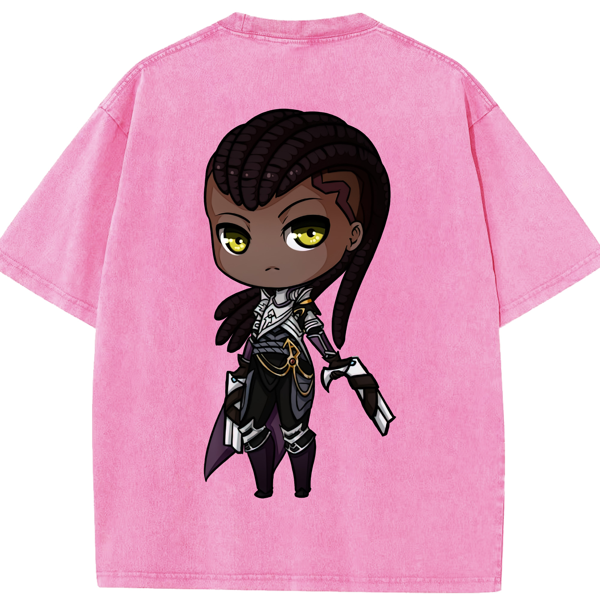 リーグ・オブ・レジェンド League of Legends LOL 綿100% ヴィンテージ風 半袖Tシャツ（背面プリント）